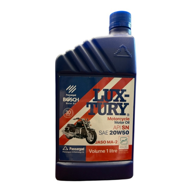 روغن موتور سیکلت بوش لاکچری 20W50 SN JASO MA2 حجم 1 لیتر