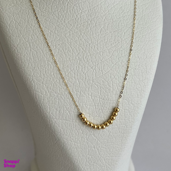 گردنبند طلا 18 عیار زنانه مدل توپی کد 00271