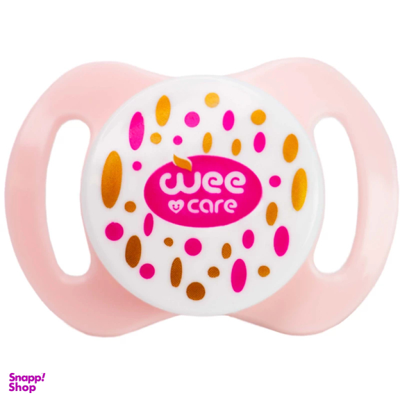 پستانک ارتودنسی وی کر مدل بادامی مات دربدار Comfort سایز +3 ماه  کد Wee Care-P147