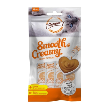 بستنی گربه گناولرز مدل تائورین طعم گوشت خرچنگ وزن 15 گرم بسته 4 عددی