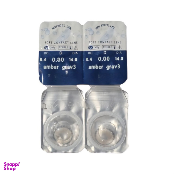 لنز چشم سالیانه نیوویژن شماره Amber Gray 3 رنگ خاکستری