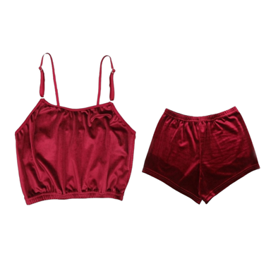 ست لباس خواب زنانه کد 90023 رنگ قرمز