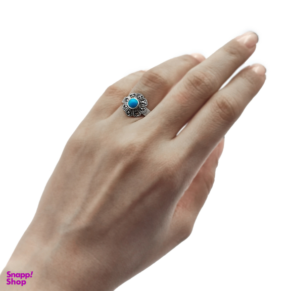 انگشتر نقره زنانه مدل فلاور کد 12371