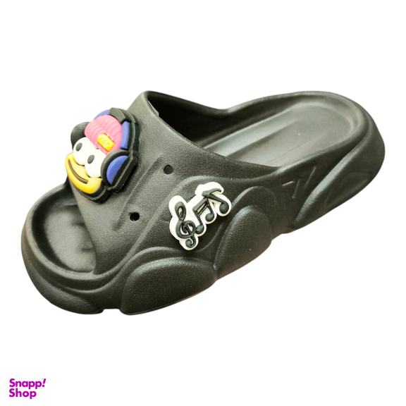 دمپایی پسرانه مدل پلاس نگاران رنگ مشکی