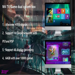 کنسول بازی و اندروید باکس مدل Game Stick 4K Ultra Pro مدل M4