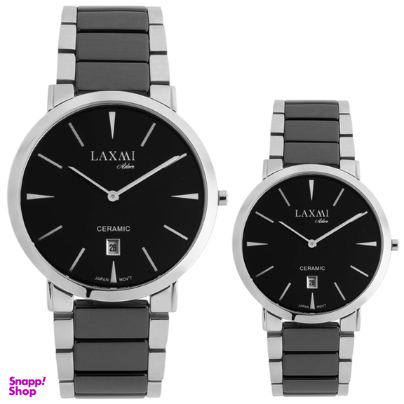 ست ساعت مچی عقربه ای زنانه و مردانه لاکسمی مدل 2-8557