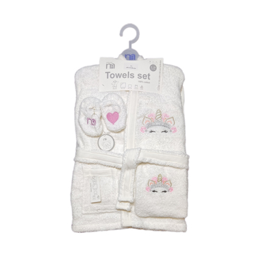 ست حوله کودک مادرکر مدل صورتک مجموعه 5 عددی