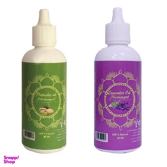 روغن مو مرهم یاب مدل اسطوخودوس و پسته حجم 80 میلی لیتر مجموعه 2 عددی