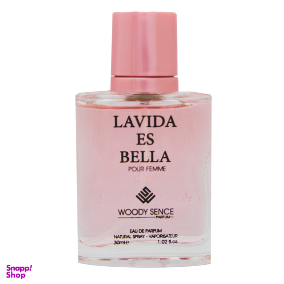 عطر جیبی زنانه وودی سنس مدل La Vie Est Belle حجم 30 میلی لیتر