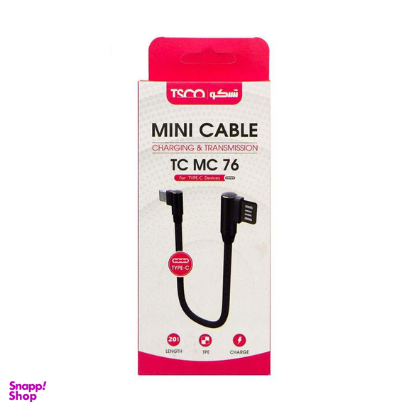 کابل تبدیل USB به لایتنینگ تسکو مدل TC MI76 طول 0.2 متر
