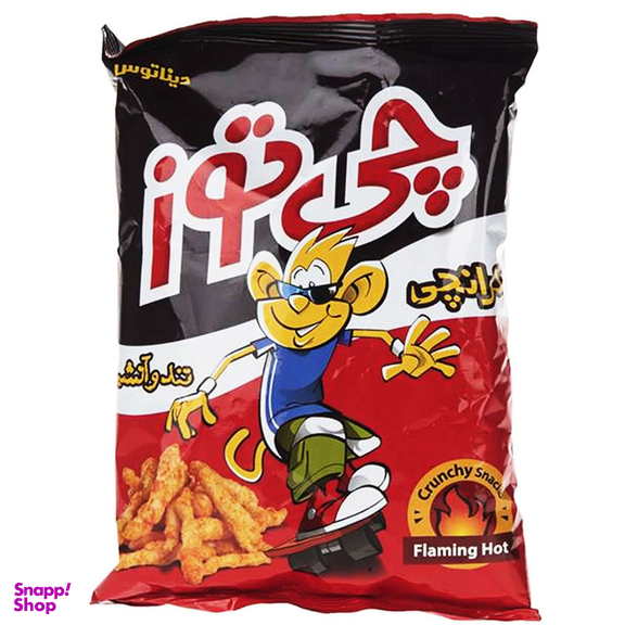 اسنک کرانچی تند و آتشین چی توز وزن ۹۰ گرم
