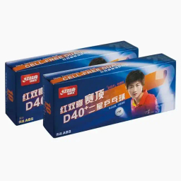 توپ پینگ پنگ دبل هپینس دو ستاره مدل +D40 بسته 10 تایی