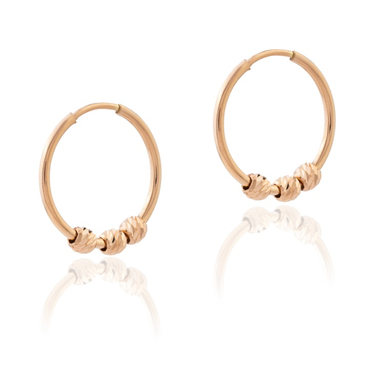 گوشواره طلا 18 عیار زنانه داریم طرح البرنادو 3S