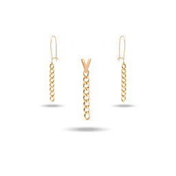 نیم ست طلا 18 عیار زنانه میلی گالری طرح کارتیه کد MT2155