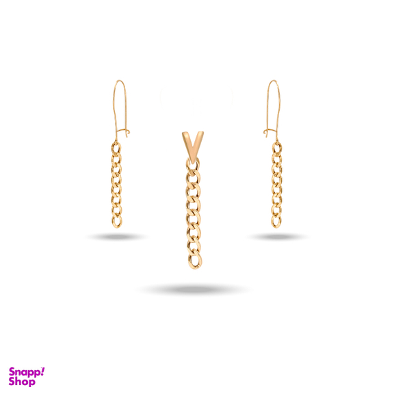 نیم ست طلا 18 عیار زنانه میلی گالری طرح کارتیه کد MT2155