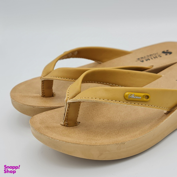 دمپایی زنانه شیما مدل جمیرا کد 073 رنگ خردلی