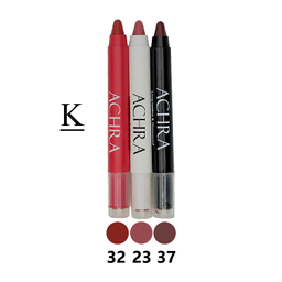 رژ لب جامد جامد مخملی آچرا مدل K مجموعه 3 عددی