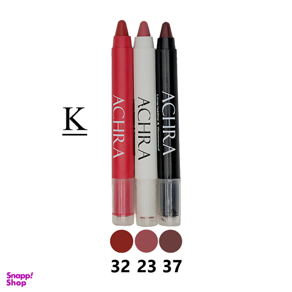 رژ لب جامد جامد مخملی آچرا مدل K مجموعه 3 عددی