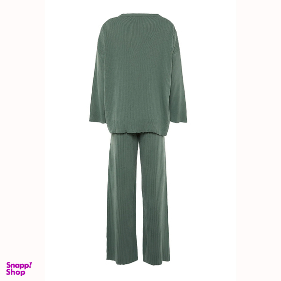 ست بافت زنانه ترندیول مدل 698 رنگ سبز