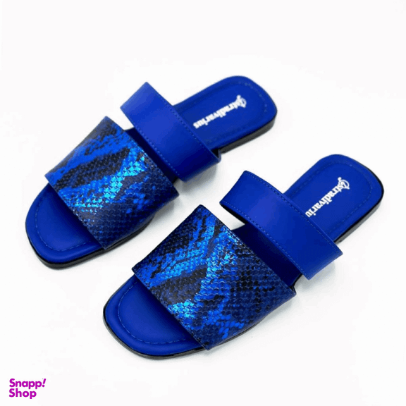 صندل زنانه دیوید جونز مدل Stradivarius-Sandal-SBu48 رنگ آبی