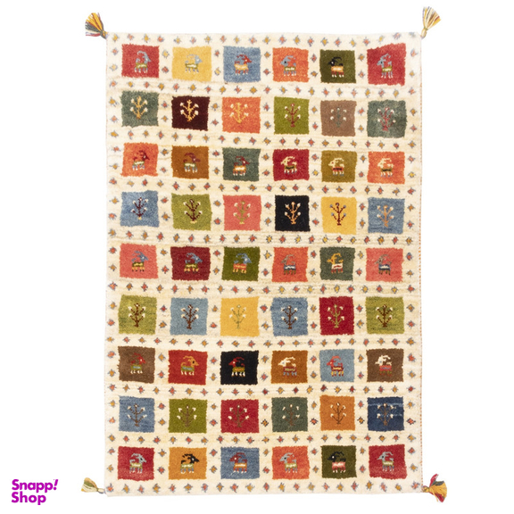 گبه دستباف سی پرشیا کد 122573 سایز 1.25x0.85 متر