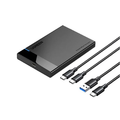 باکس هارد 2.5 اینچ یوگرین مدل Ugreen US221 به همراه کابل USB به USB-C / USB-C به USB-C