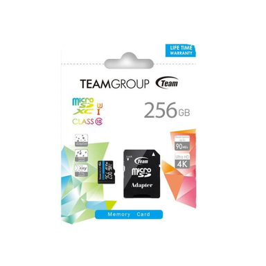 کارت حافظه MicroSDXC تیم گروپ مدل Elite UHS-I U1 ظرفیت 256 گیگابایت به همراه آداپتور