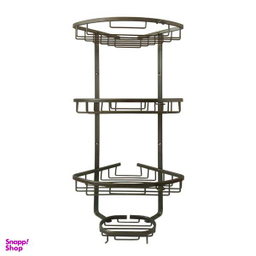 قفسه حمام آلومینیوم دنیز مدل 3 طبقه کنج کد Kj3black