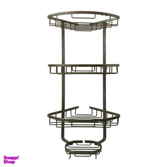 قفسه حمام آلومینیوم دنیز مدل 3 طبقه کنج کد Kj3black