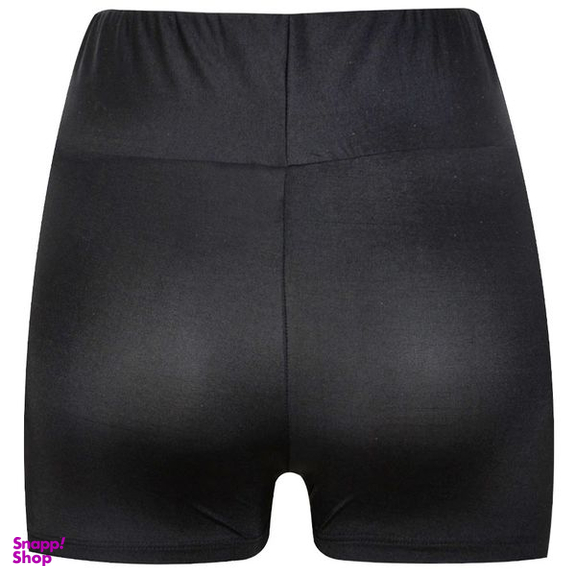 شلوارک ورزشی زنانه مدل کمر گنی کد 268003302 رنگ مشکی
