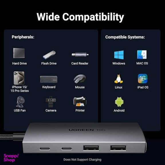 هاب 4 پورت USB-C یوگرین مدل CM480 کد 30758