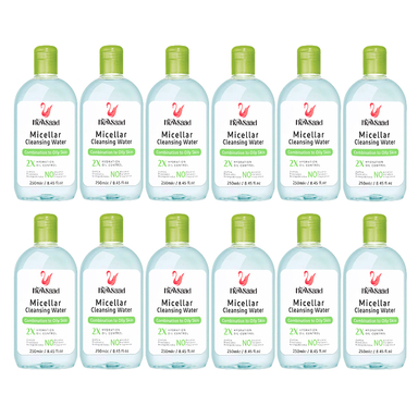 میسلار واتر نیوساد مدل Hydration مناسب پوست چرب حجم 250 میلی لیتر مجموعه 12 عددی