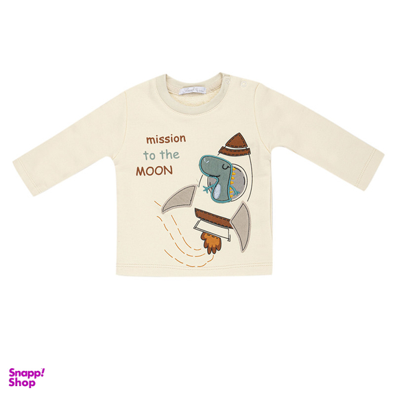 ست تیشرت آستین بلند و شلوار راحتی نوزادی فیورلا مدل فضانورد کد 25531