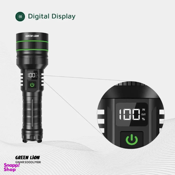 چراغ قوه گرین لاین کد GNHR3000LMBK