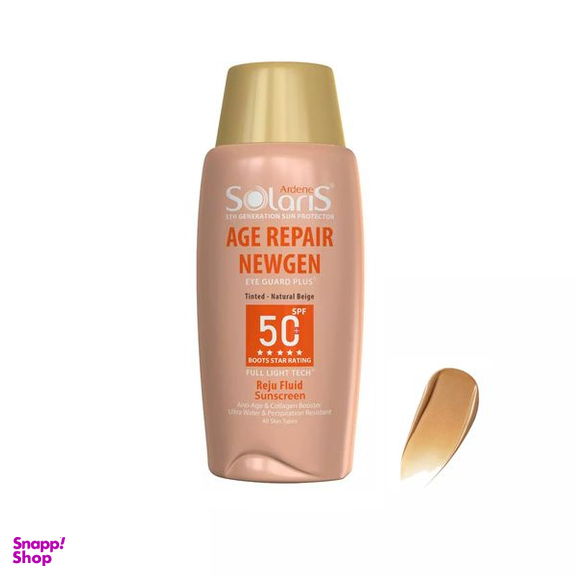 لوسیون ضد آفتاب آردن سولاریس مدل Age Repair newgen Natural Beige حجم 75 میلی لیتر