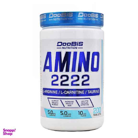 قرص آمینو 2222 ال آرژینین ال کارنیتین (Amino 2222 L Arginine L Carnitine) دوبیس بسته 200 عددی