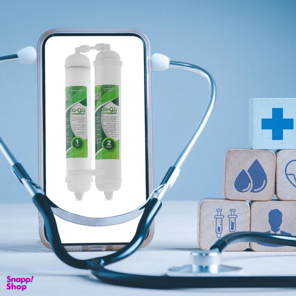 فیلتر تصفیه آب یخچال و فریزر بلوط مدل الیافی و کربن گیاهی RX 2500 G مجموعه 4 عددی