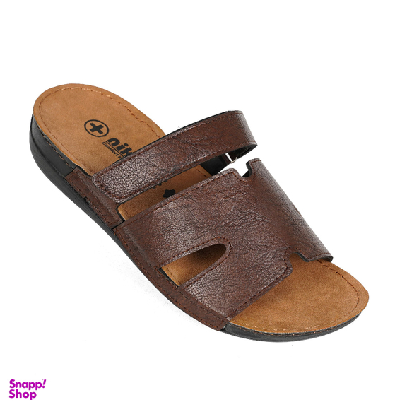 دمپایی مردانه نیکتا مدل کنستانتین رنگ قهوه ای