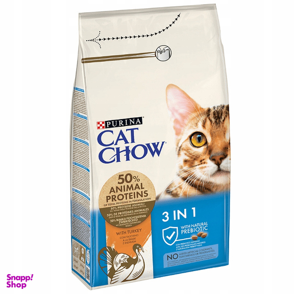 غذای خشک گربه بالغ پورینا مدل Cat Chow وزن 1.5 کیلوگرم