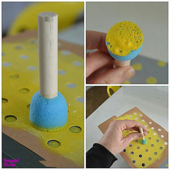 ابزار تزیین فوندانت به گز مدل تامپون اسفنجی مجموعه 4 عددی