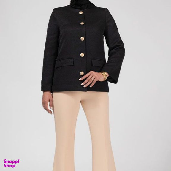 کت زنانه برنس مدل بارین رنگ مشکی