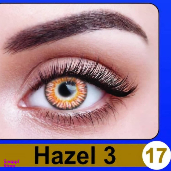لنز چشم سالیانه نیوویژن رنگ Hazel 3 شماره 17