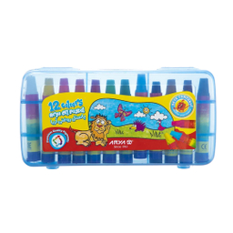 پاستل روغنی 12 رنگ آریا کد 2010