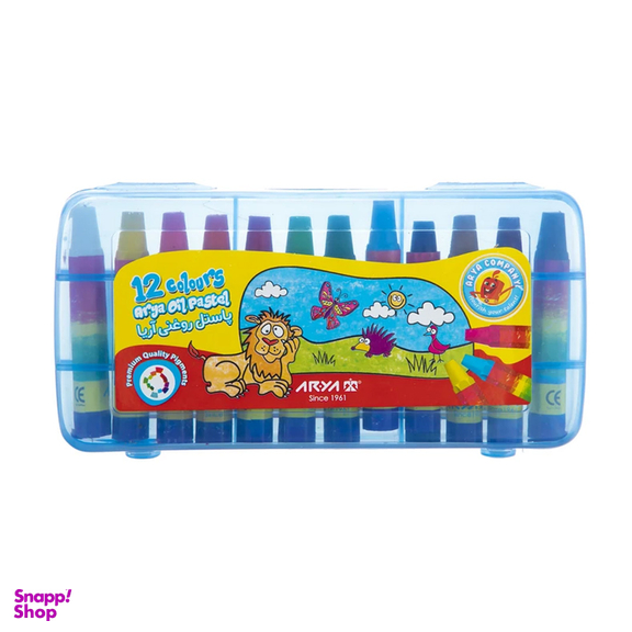 پاستل روغنی 12 رنگ آریا کد 2010
