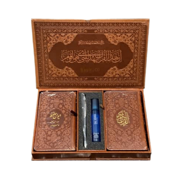 دیوان حافظ و قرآن کریم انتشارات نوین بصیر همراه عطر و خودکار