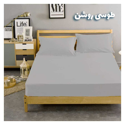 سرویس ملحفه کوکوجم مدل Plain دو نفره 3 تکه