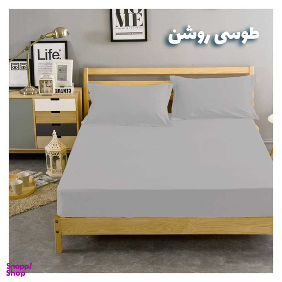 سرویس ملحفه کوکوجم مدل Plain دو نفره 3 تکه