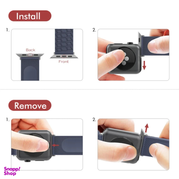 بند ساعت هوشمند آهااستایل مدل WA03 مناسب اپل واچ 42/44 میلی متر