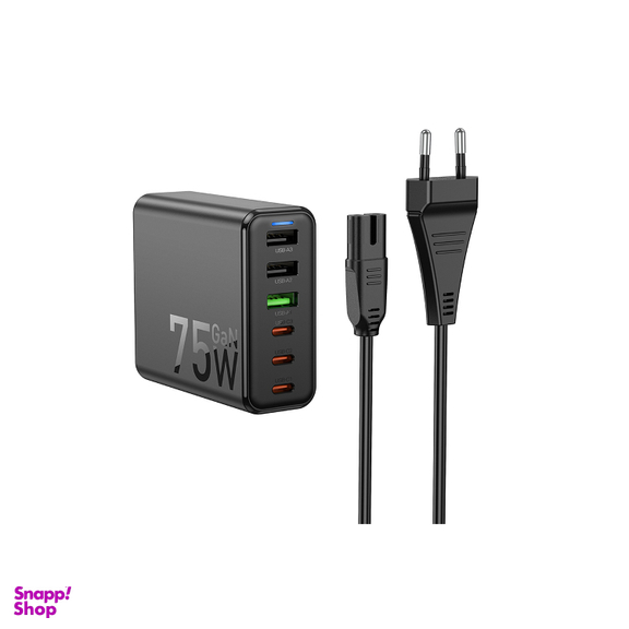 شارژر دیواری موبایل هوکو مدل USB C133A 75W