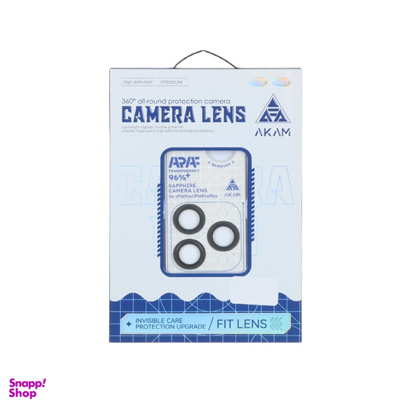 محافظ لنز دوربین موبایل مدل آکام مناسب اپل iPhone 16 Pro / 16 Pro Max